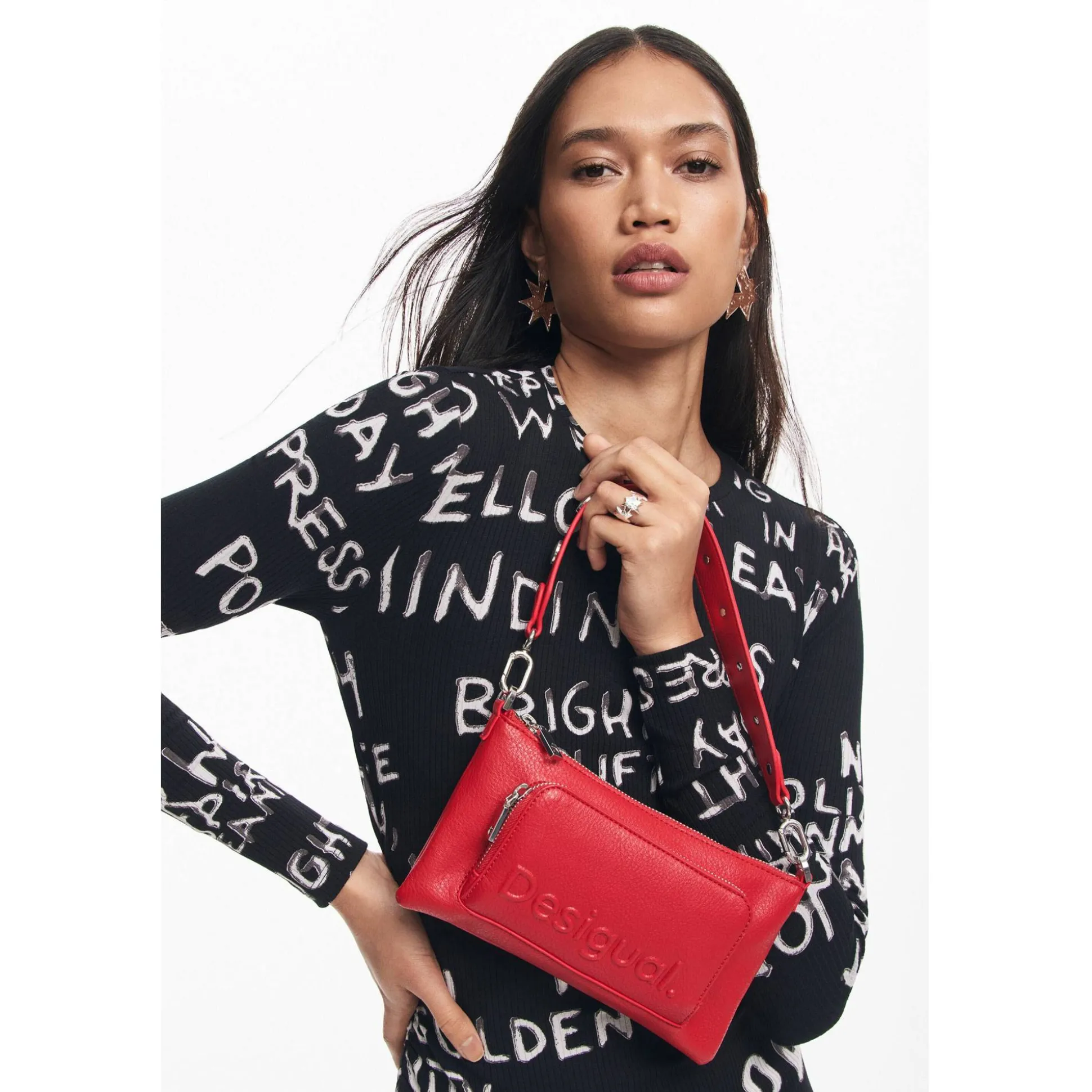 Desigual Mini sac bandouliere Half Logo*Femme Sacs Bandoulière