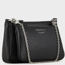 Emporio Armani Mini sac double avec bandouliere imprime cerf*Femme Sacs Bandoulière