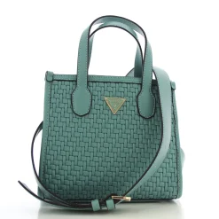 Guess Mini sac porte main effet tisse Silvana*Femme Sacs À Main