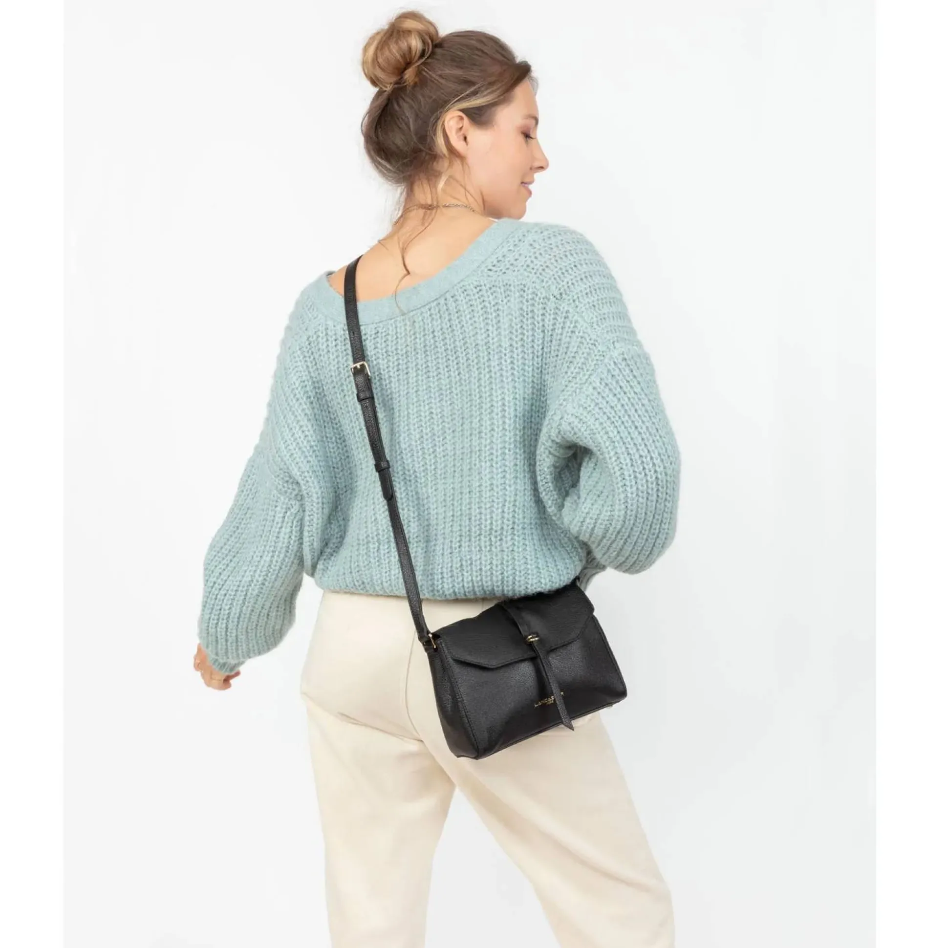 Lancaster Mini sac trotteur a rabat Dune*Femme Sacs Bandoulière