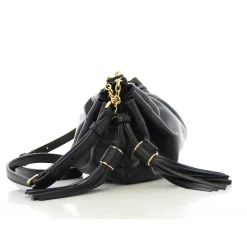 Lancel Mini sac zippe Mabelle cuir avec pompons*Femme Sacs Bandoulière
