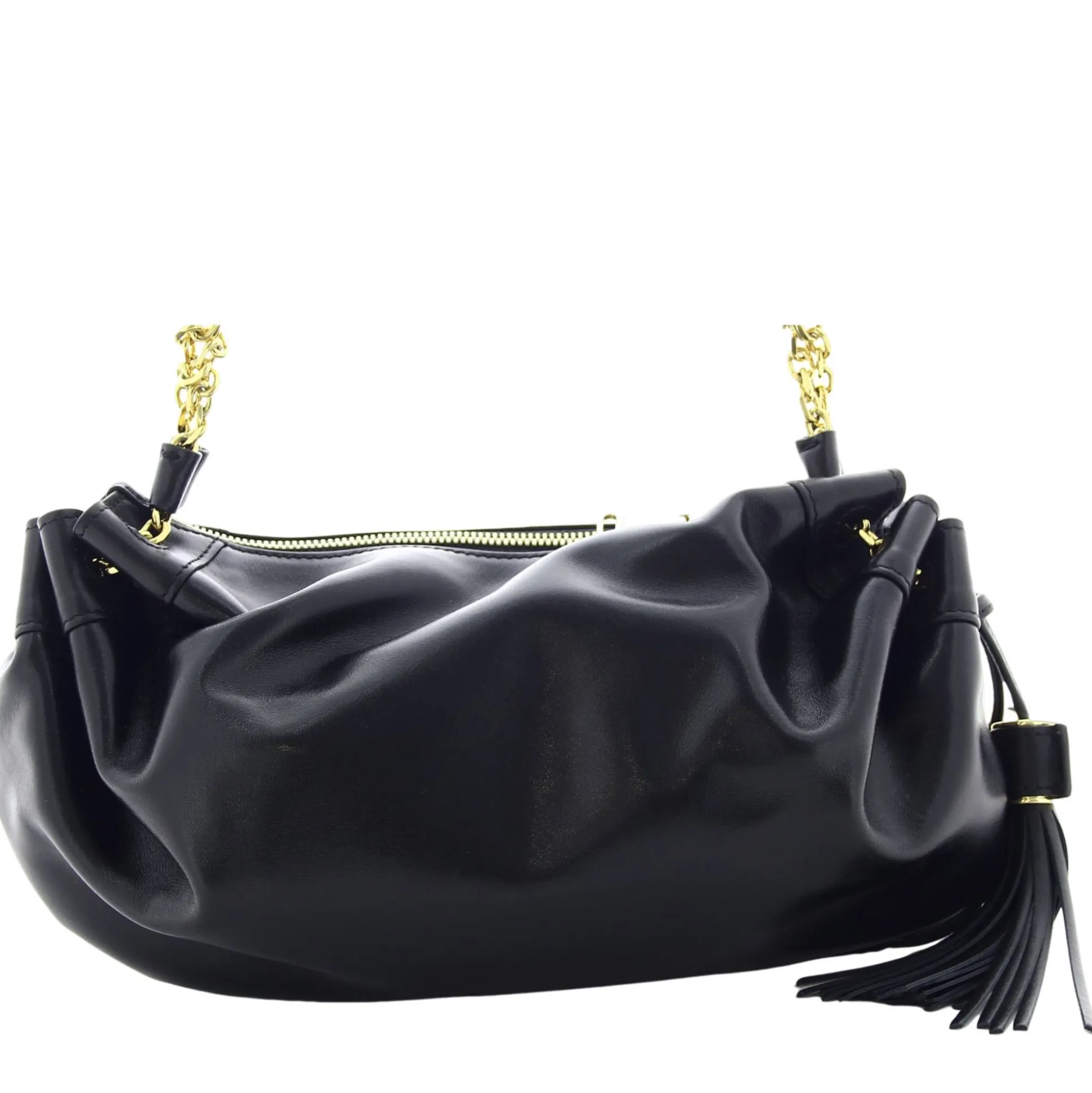 Lancel Mini sac zippe Mabelle cuir avec pompons*Femme Sacs Bandoulière
