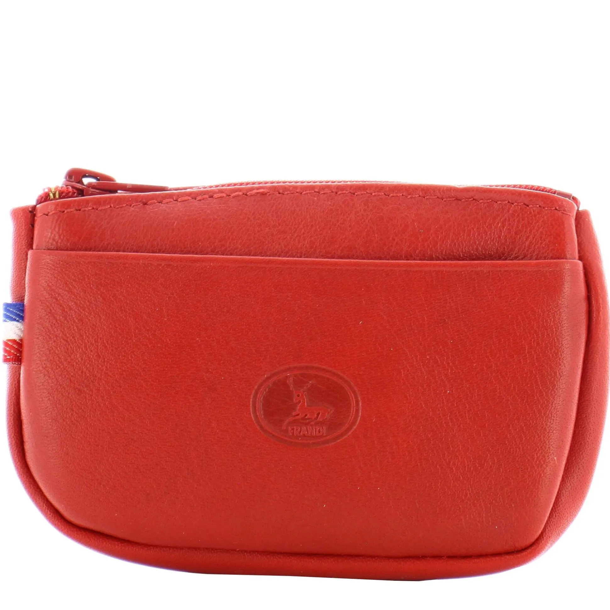 Frandi Petit porte monnaie zippe en cuir lisse*Femme Porte-Monnaie Femme
