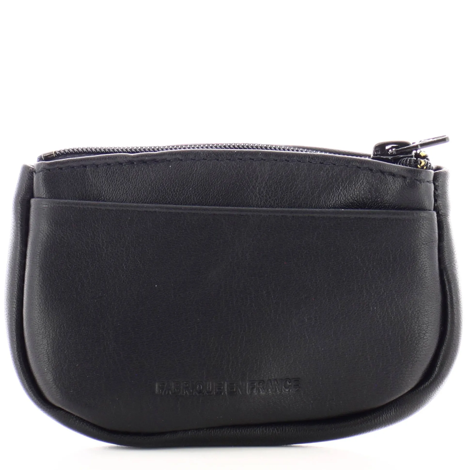 Frandi Petit porte monnaie zippe en cuir lisse*Femme Porte-Monnaie Femme