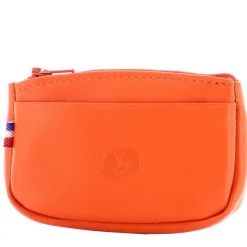 Frandi Petit porte monnaie zippe en cuir lisse*Femme Porte-Monnaie Femme