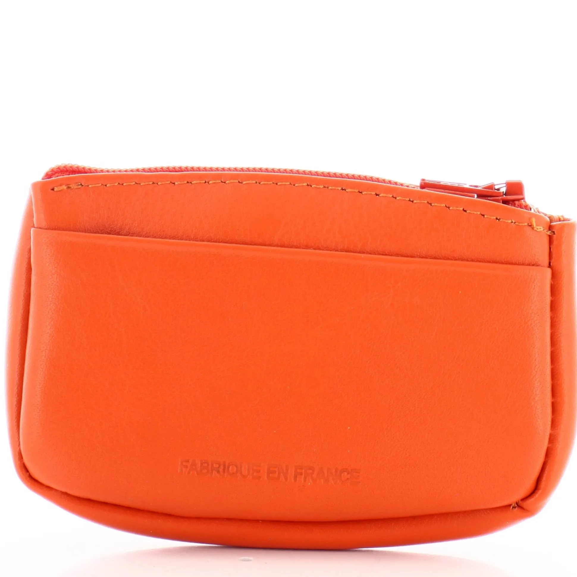Frandi Petit porte monnaie zippe en cuir lisse*Femme Porte-Monnaie Femme