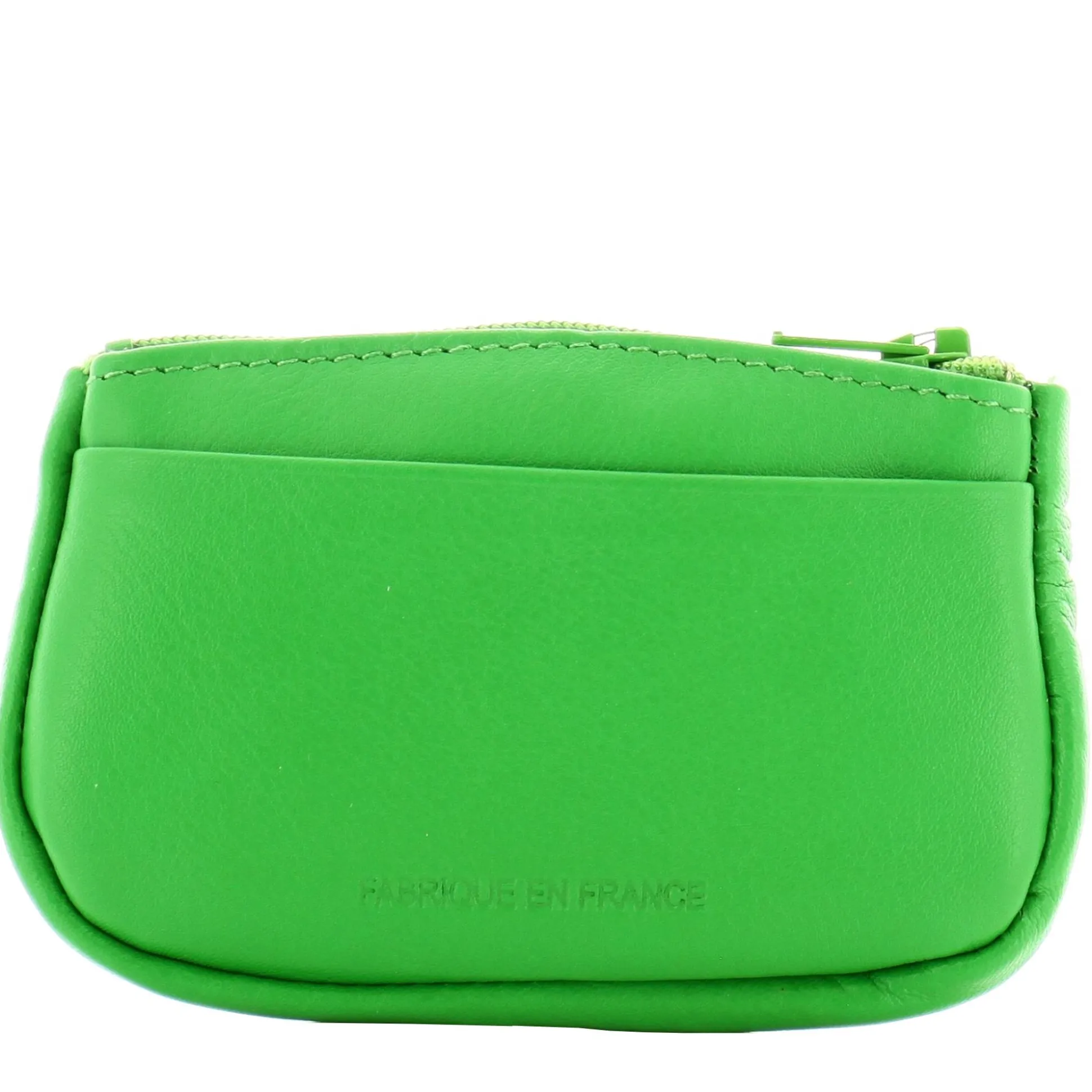 Frandi Petit porte monnaie zippe en cuir lisse*Femme Porte-Monnaie Femme