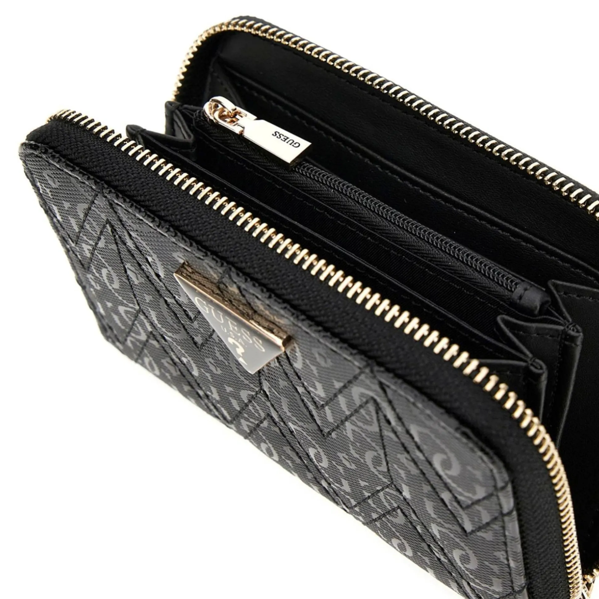 Guess Petit portefeuille Adelard logo effet verni*Femme Portefeuilles Femme