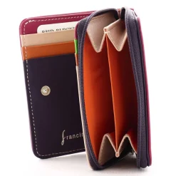 Francinel Petit portefeuille zippe Casual Multi cuir*Femme Portefeuilles Femme