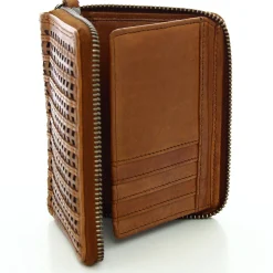 Biba Petit portefeuille zippe Moab en cuir ajoure*Femme Portefeuilles Femme