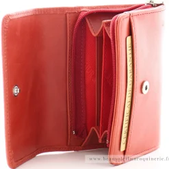 Arthur Aston Petit porte-monnaie femme Rose cuir huile*Femme Porte-Monnaie Femme