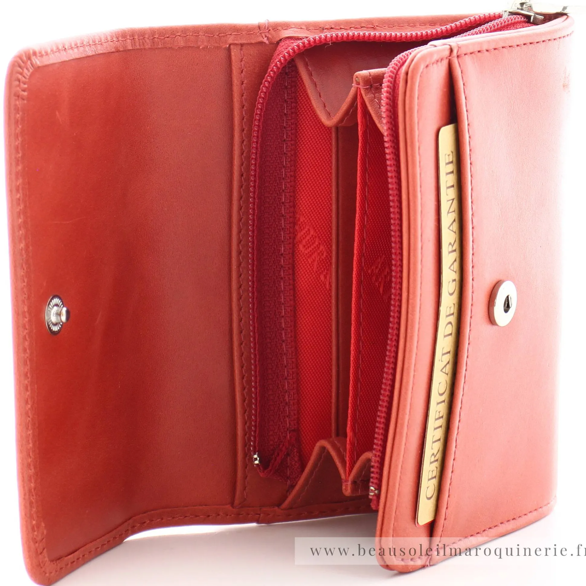 Arthur Aston Petit porte-monnaie femme Rose cuir huile*Femme Porte-Monnaie Femme