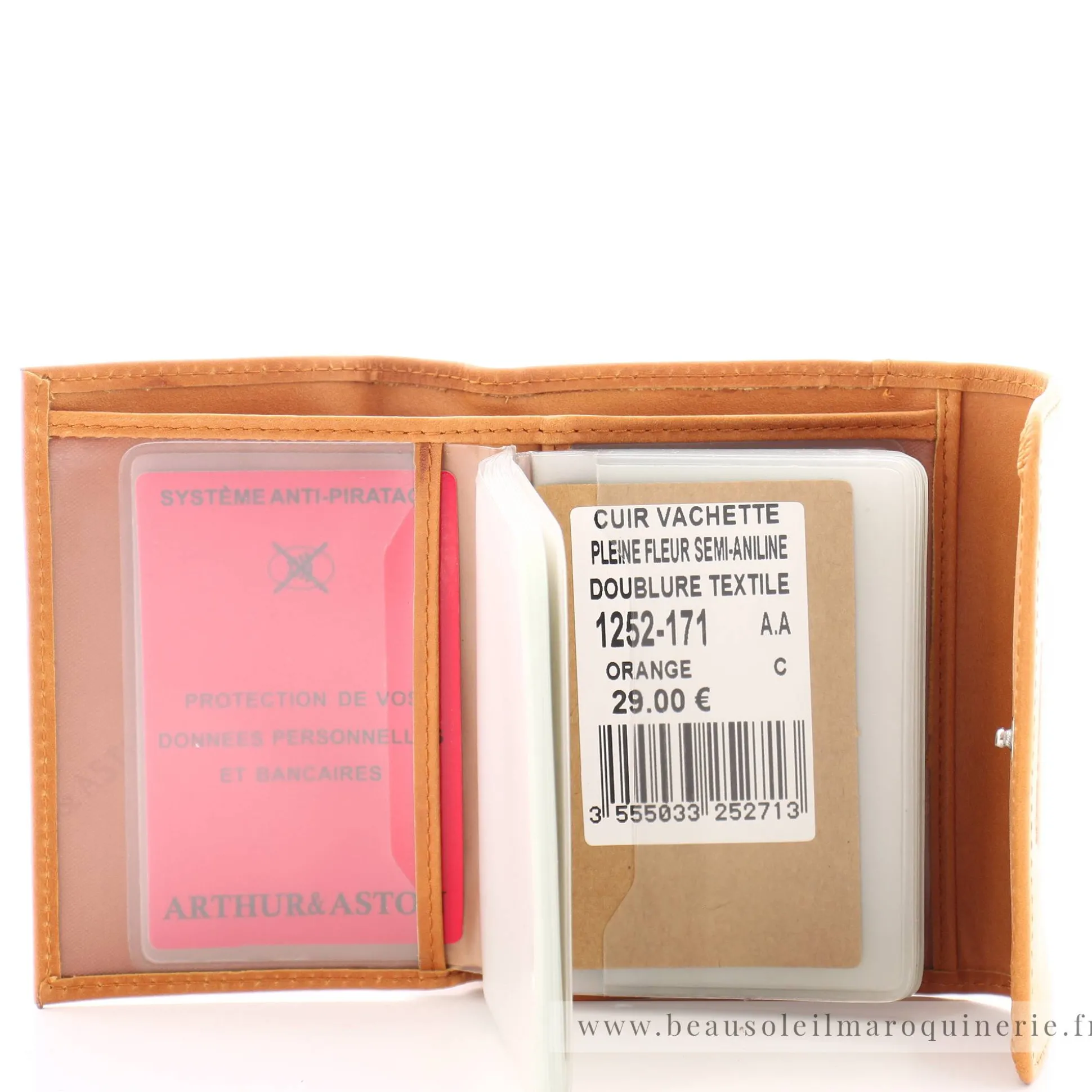 Arthur Aston Petit porte-monnaie femme Rose cuir huile*Femme Porte-Monnaie Femme