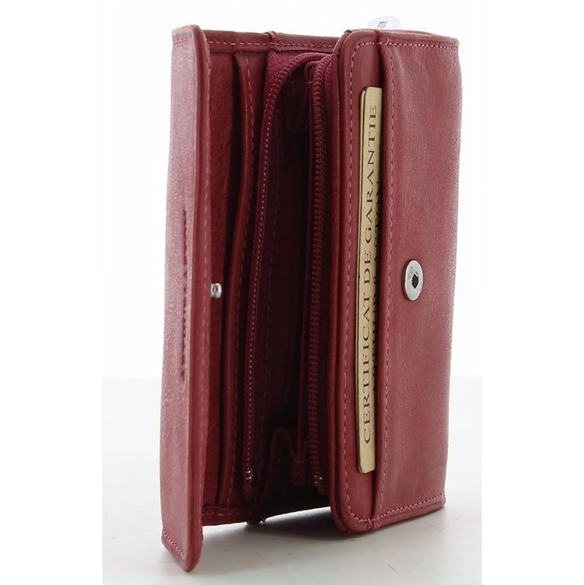 Arthur Aston Petit porte-monnaie femme Rose cuir huile*Femme Porte-Monnaie Femme