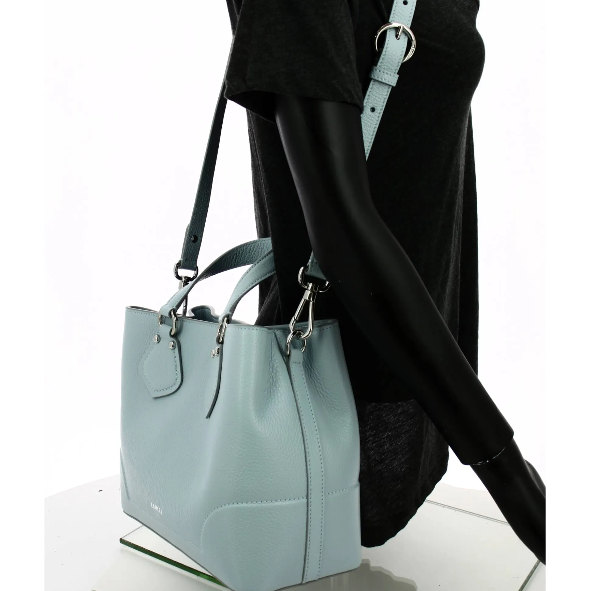 Lancel Petit sac a main Neo Izy S en cuir graine*Femme Sacs À Main