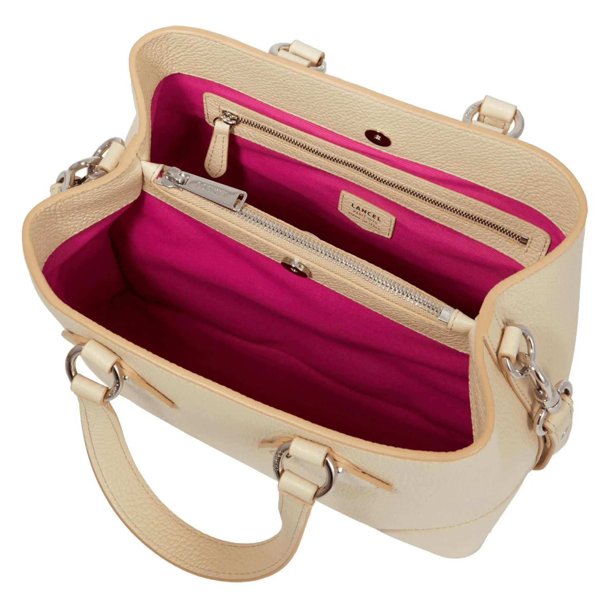 Lancel Petit sac a main Neo Izy S en cuir graine*Femme Sacs À Main