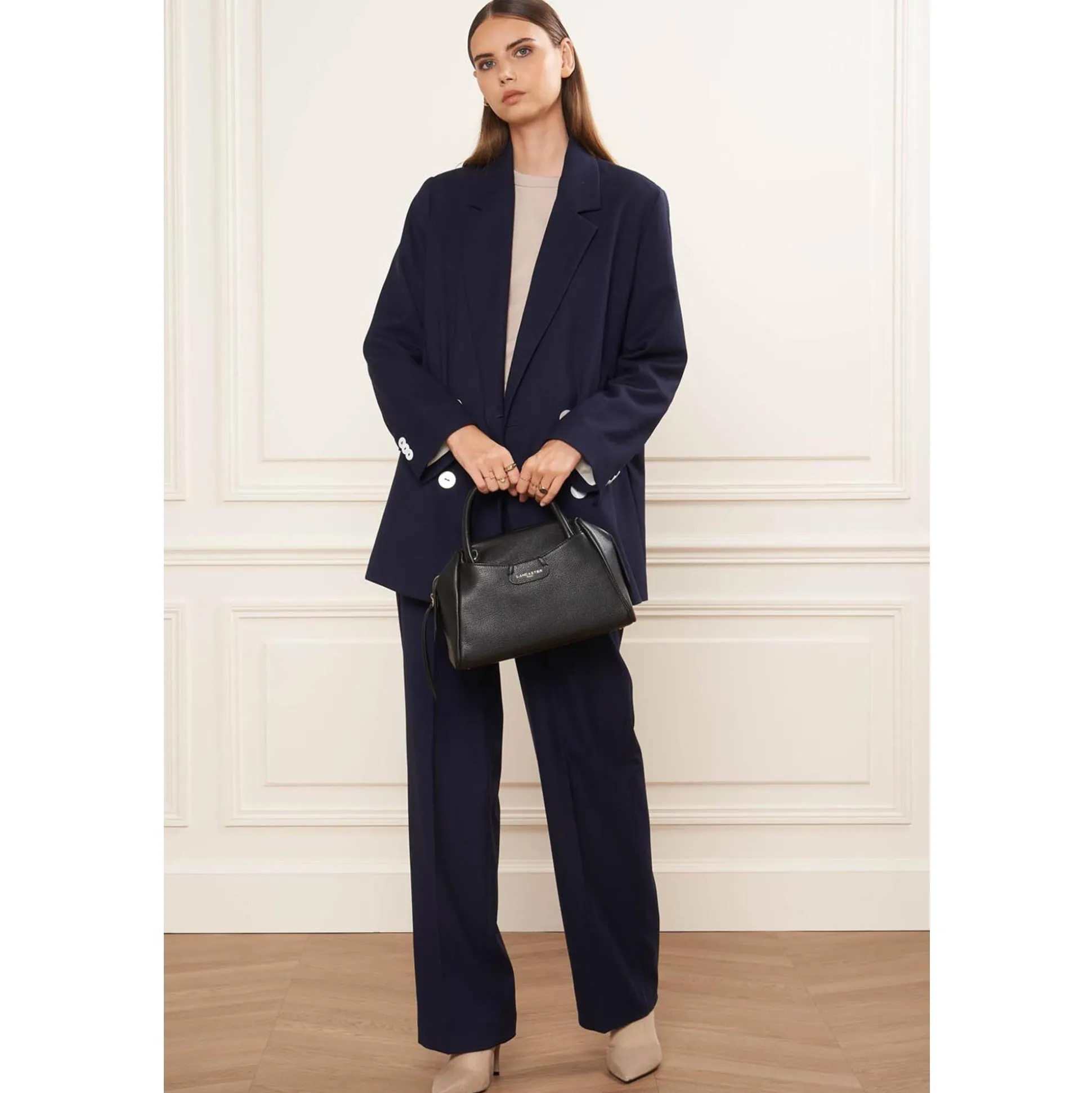 Lancaster Petit Sac a main zippe Dune*Femme Sacs Bandoulière|Sacs À Main