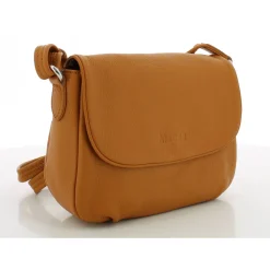 Mocca Petit sac bandouliere Dana a rabat en cuir*Femme Sacs Bandoulière
