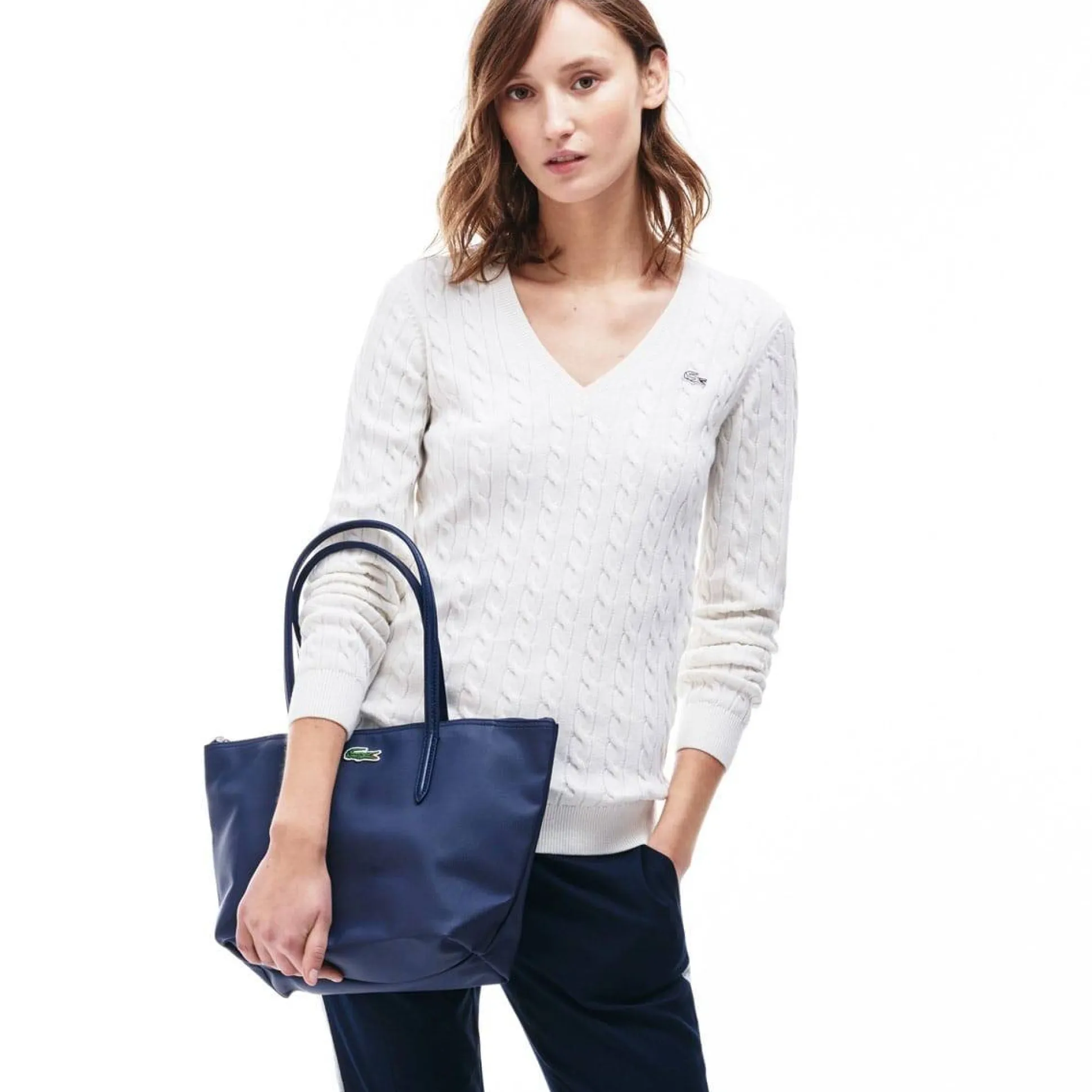 Lacoste Petit sac cabas L.12.12 Concept uni*Femme Sacs Cabas