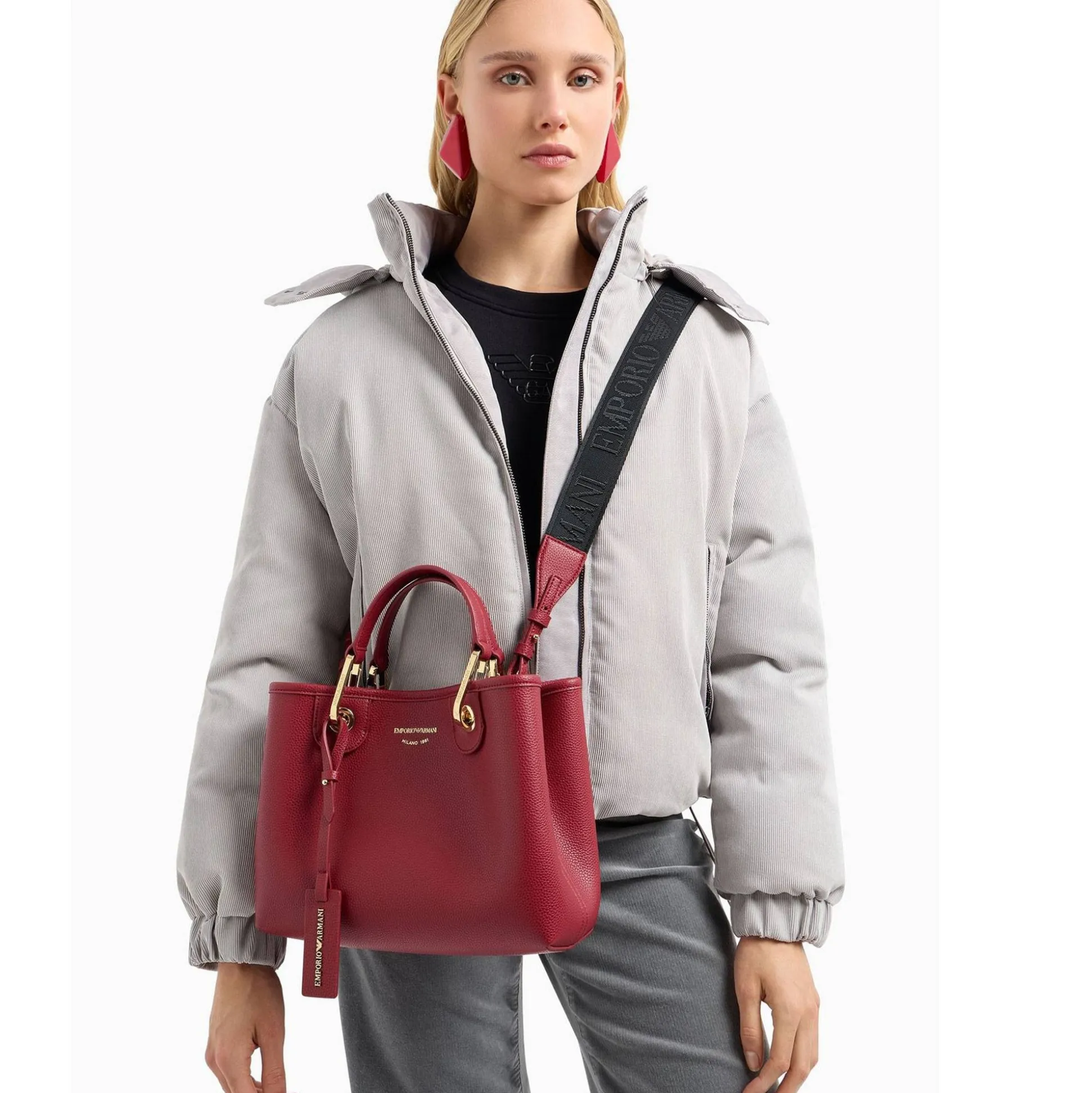Emporio Armani Petit sac cabas MyEA Bag imprime cerf*Femme Sacs À Main
