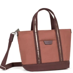 Hexagona Petit sac cabas porte main Kaya toile*Femme Sacs À Main