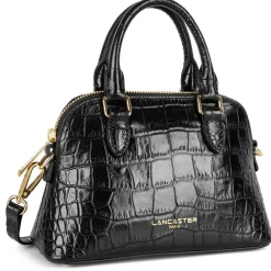 Lancaster Petit sac demi lune effet croco S Exo*Femme Sacs À Main