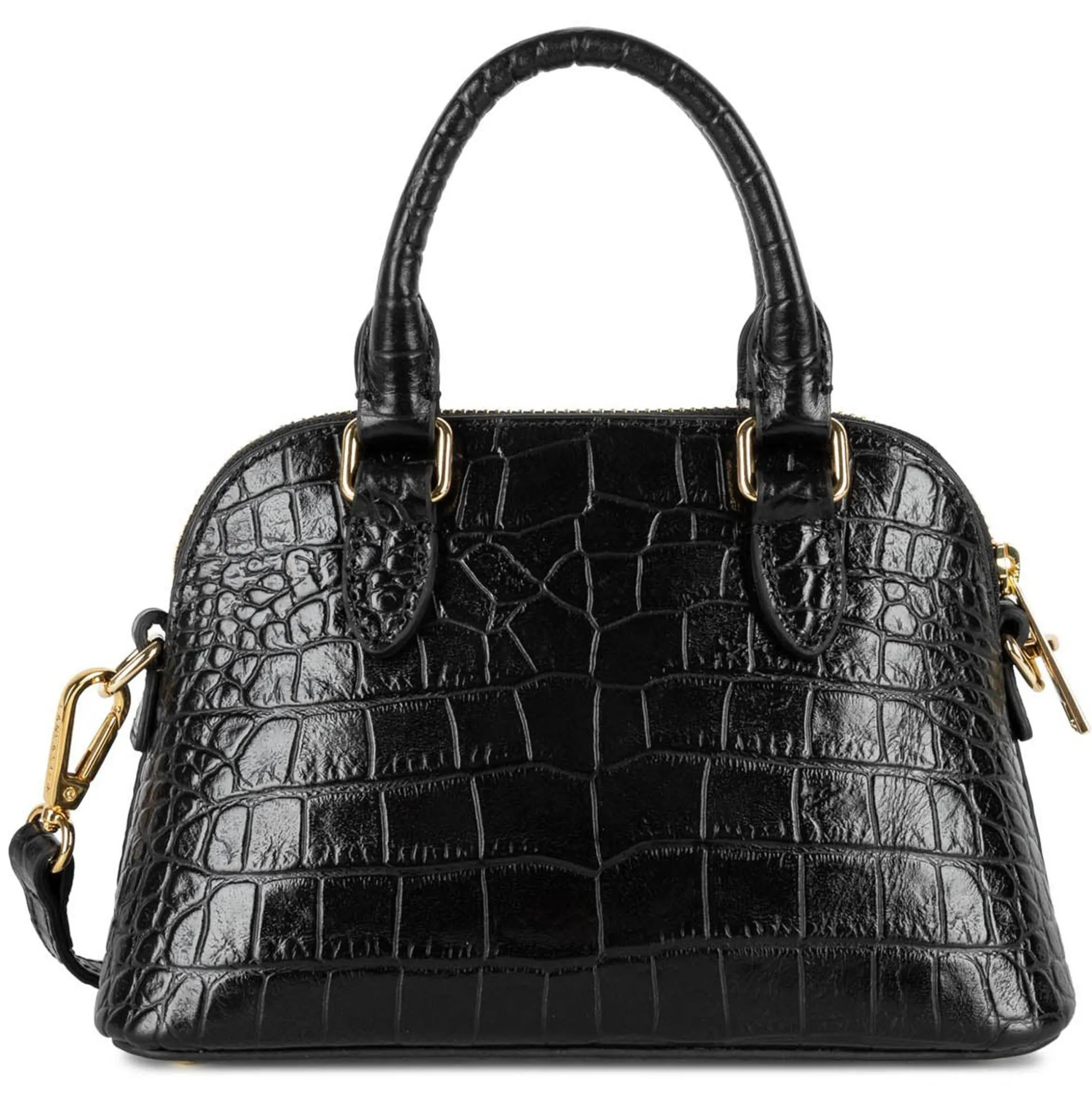 Lancaster Petit sac demi lune effet croco S Exo*Femme Sacs À Main