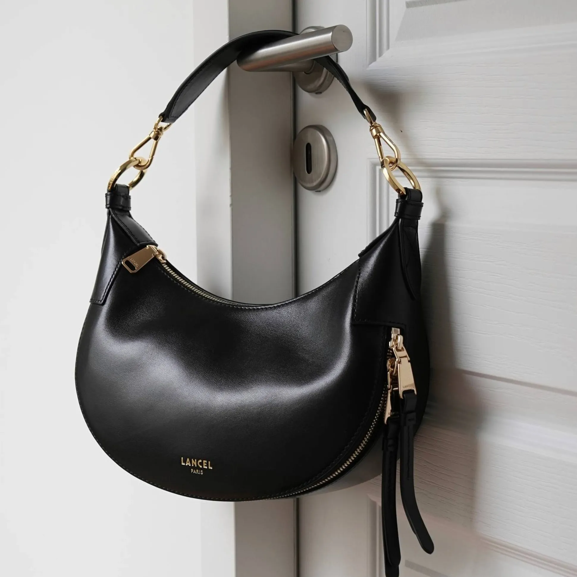 Lancel Petit sac hobo S Origami en cuir lisse*Femme Sacs Porté Épaule|Sacs Bandoulière