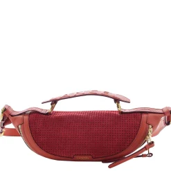 Lancel Petit sac porte croise Origami S cuir suede et lisse*Femme Sacs Bandoulière