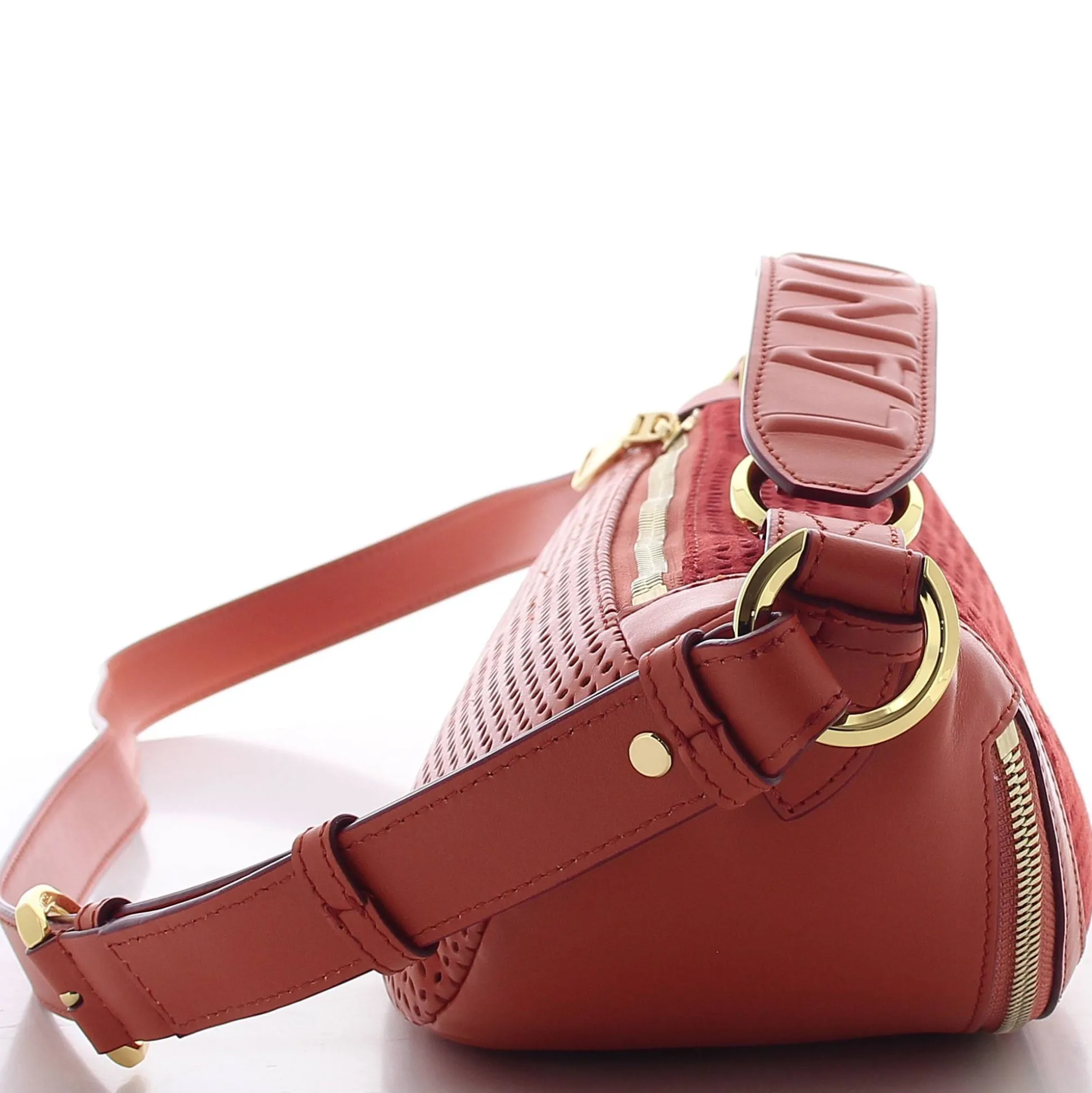 Lancel Petit sac porte croise Origami S cuir suede et lisse*Femme Sacs Bandoulière