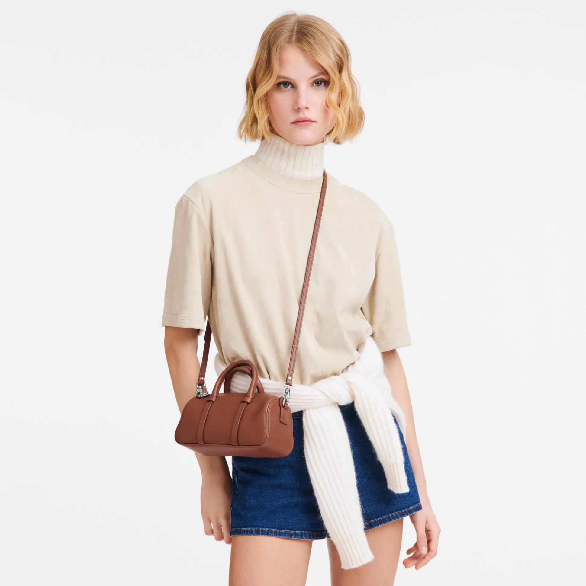 Longchamp Petit sac porte main S Daylong cuir*Femme Sacs À Main