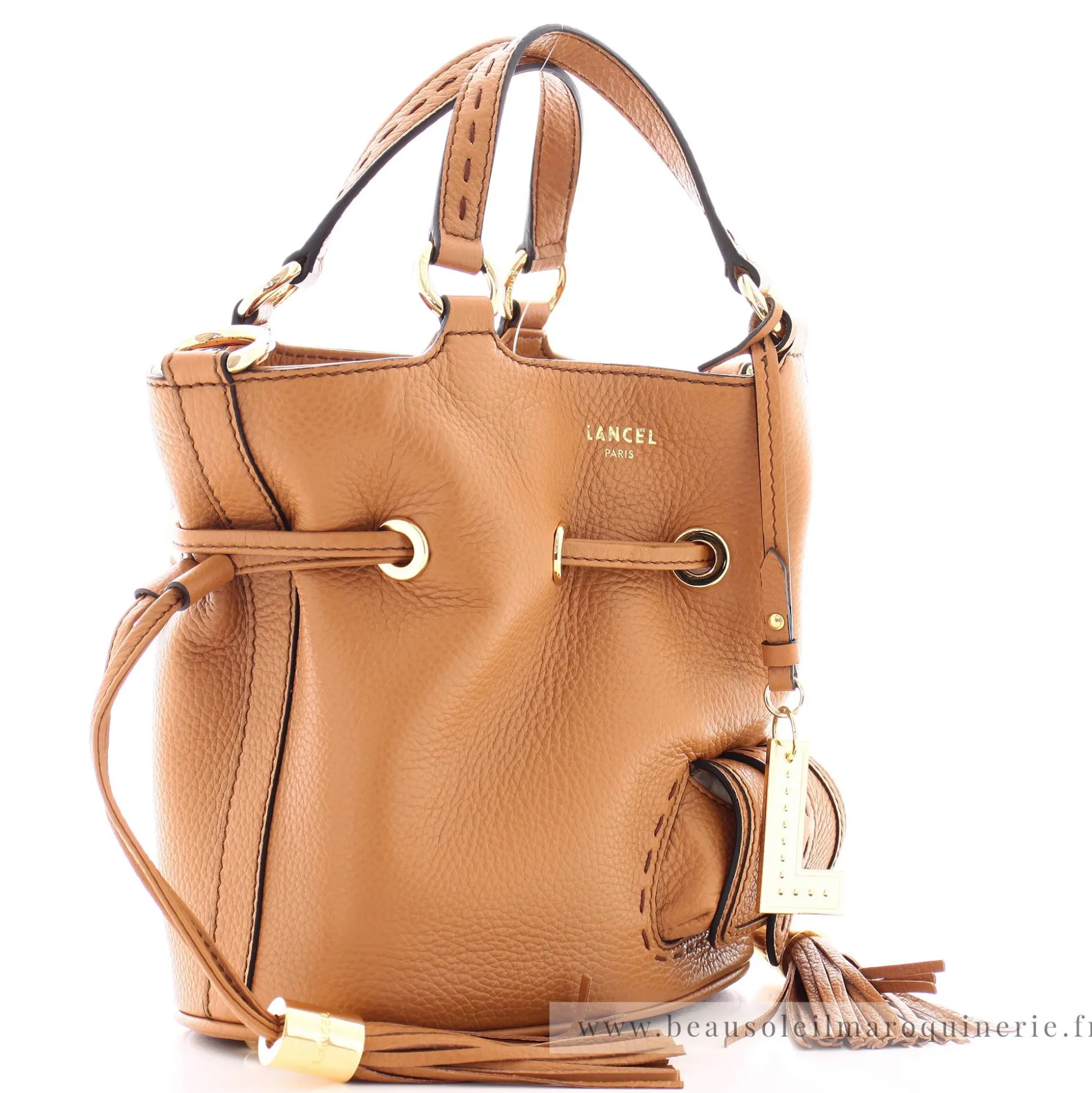 Lancel Petit sac seau cuir graine Premier Flirt*Femme Sacs Bandoulière