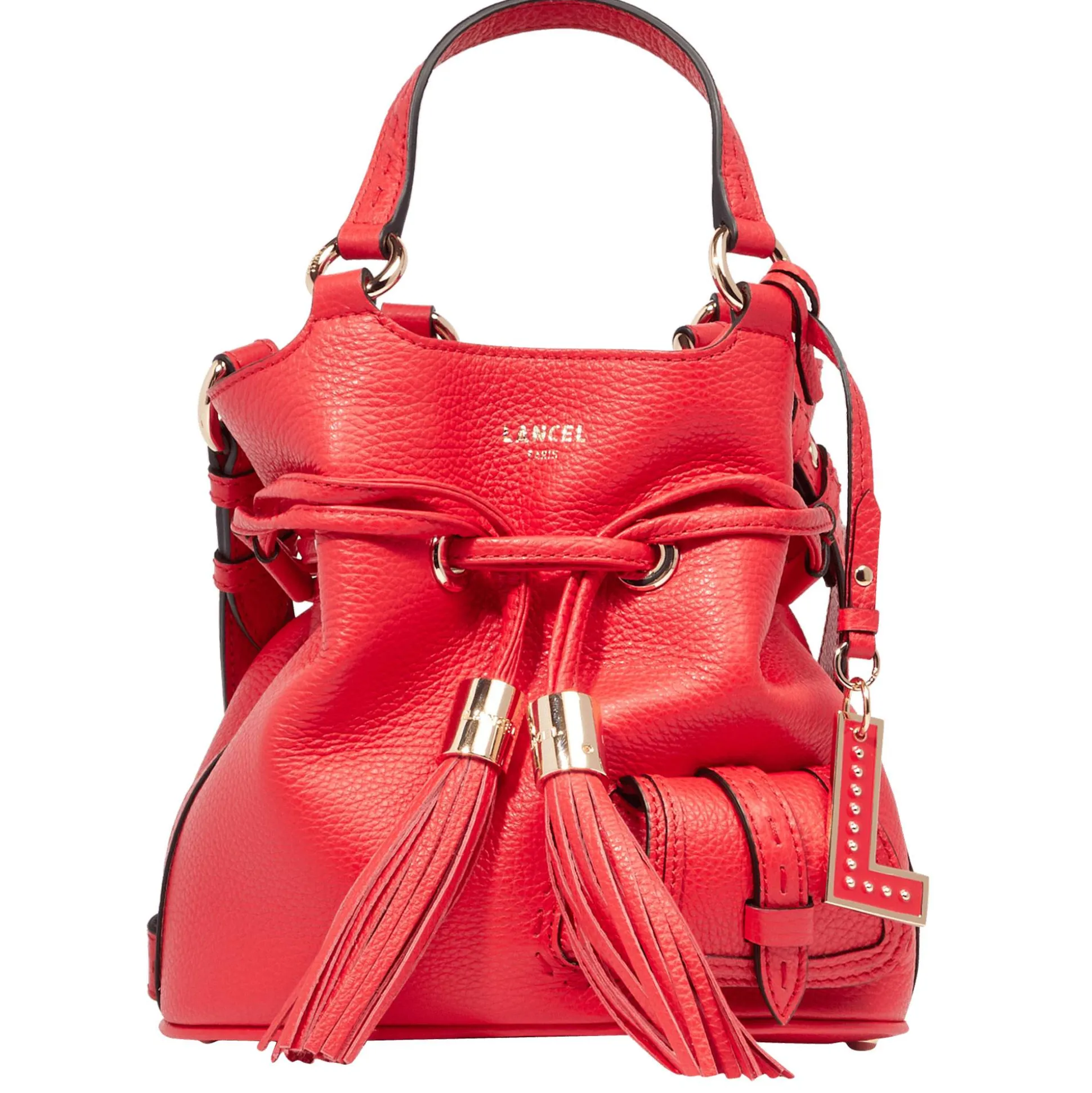 Lancel Petit sac seau cuir graine Premier Flirt*Femme Sacs Bandoulière