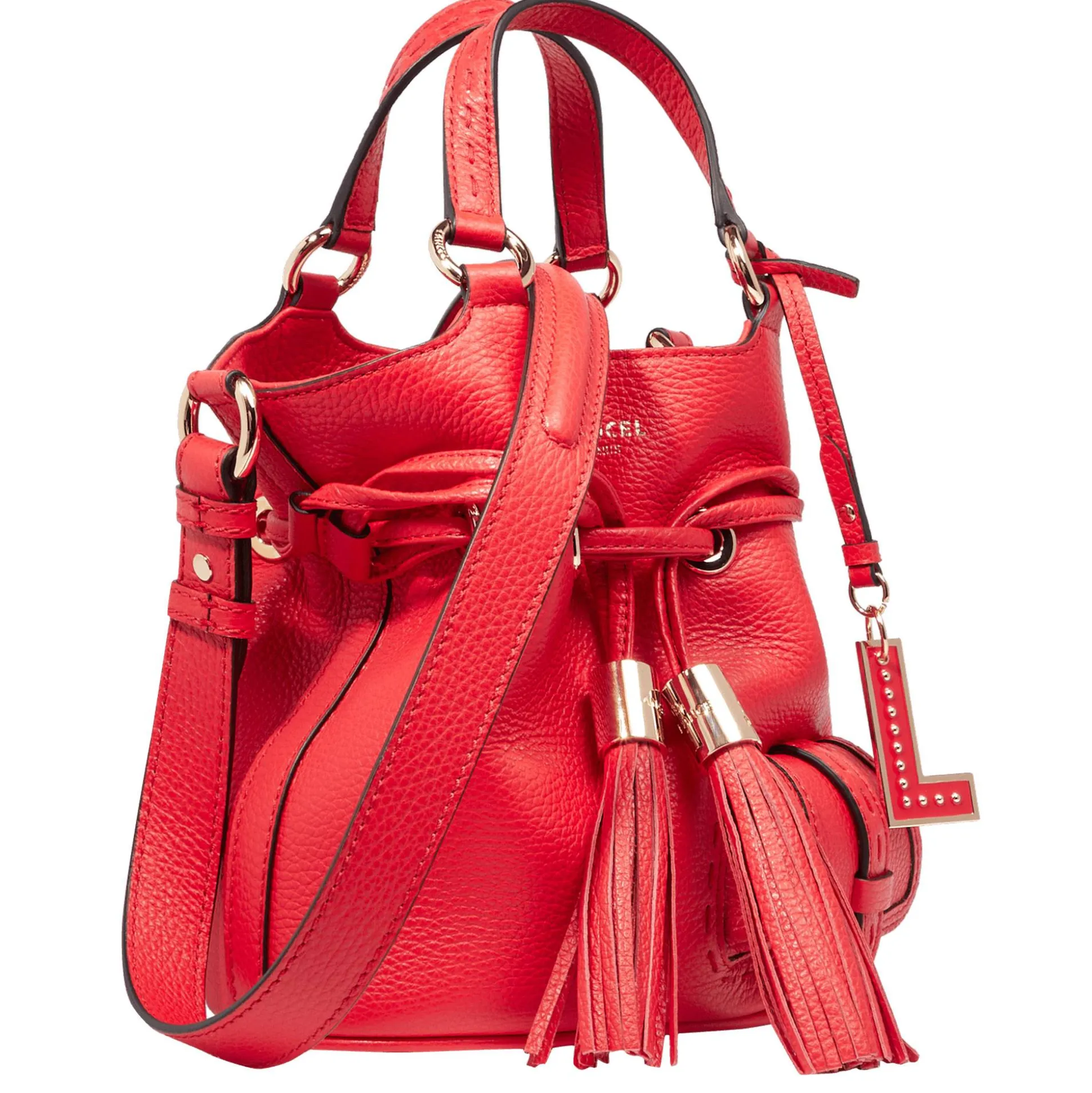 Lancel Petit sac seau cuir graine Premier Flirt*Femme Sacs Bandoulière