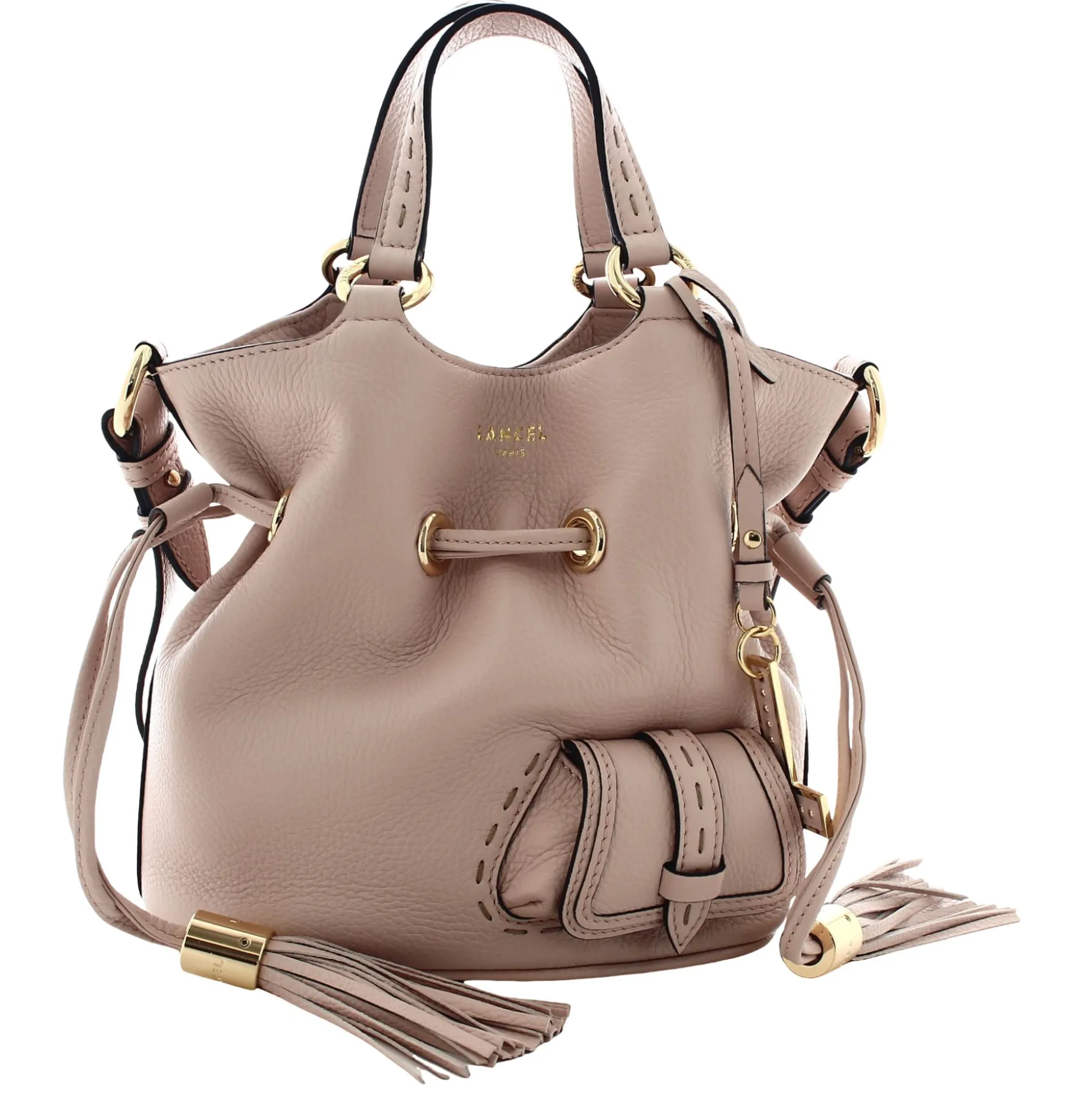 Lancel Petit sac seau cuir graine Premier Flirt*Femme Sacs Bandoulière