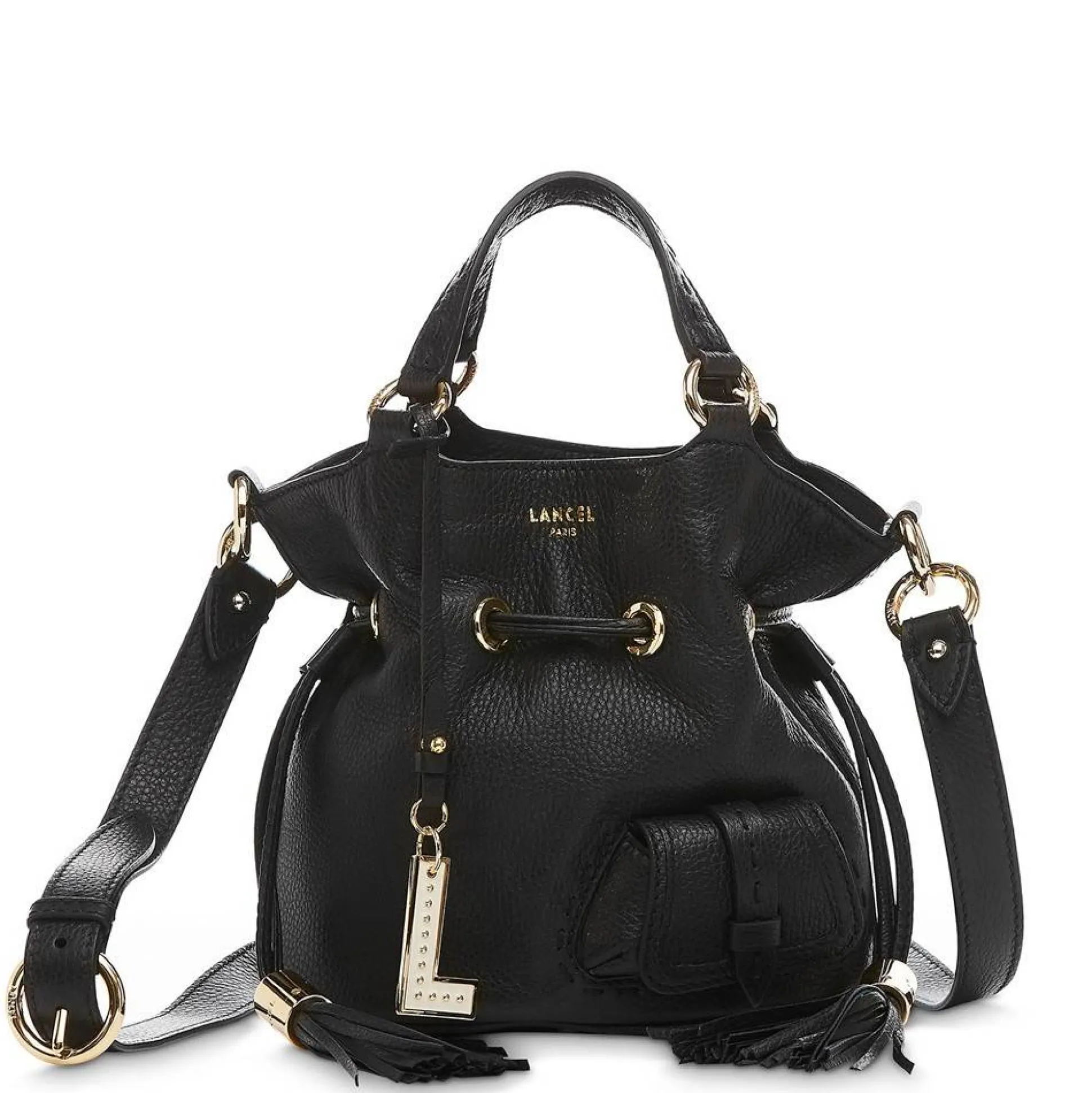 Lancel Petit sac seau cuir graine Premier Flirt*Femme Sacs Bandoulière