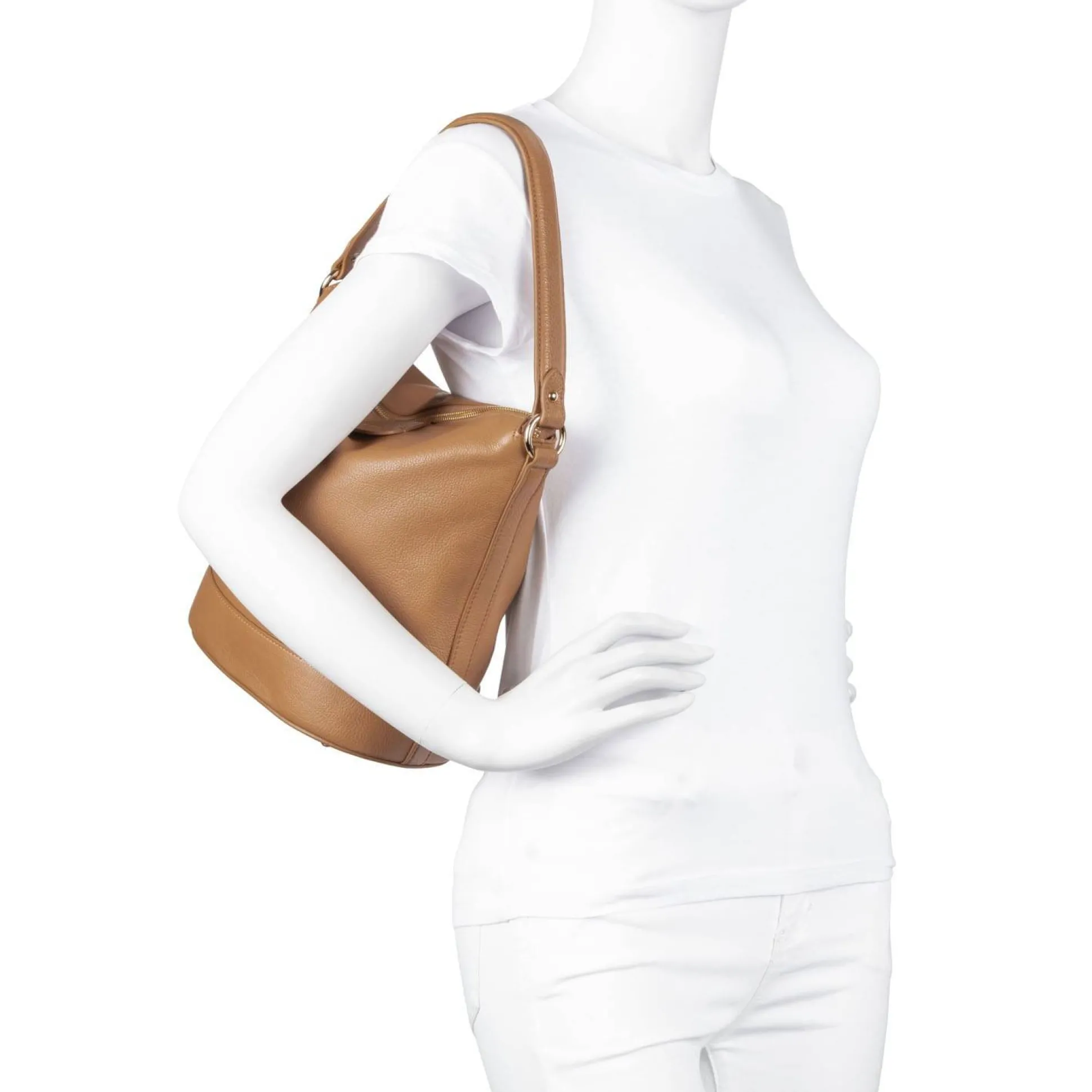 Lancaster Petit sac seau porte epaule Dune*Femme Sacs Porté Épaule
