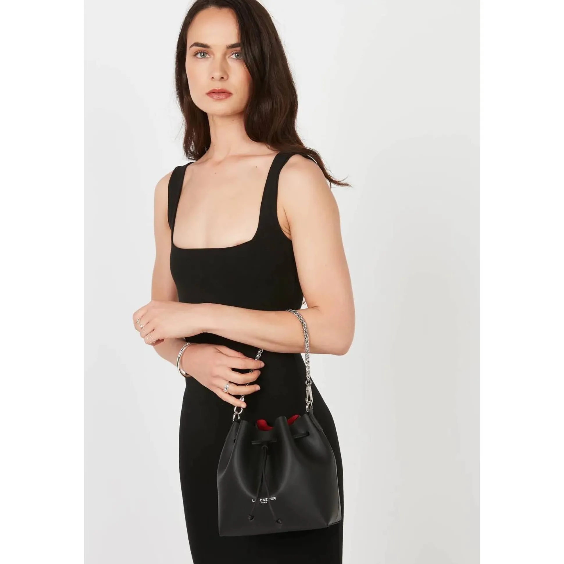 Lancaster Petit sac seau Pur & Element City Made in France*Femme Sacs Bandoulière