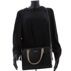 Lancaster Petit sac trapeze cuir lisse Smooth Fabrique en France*Femme Sacs À Main