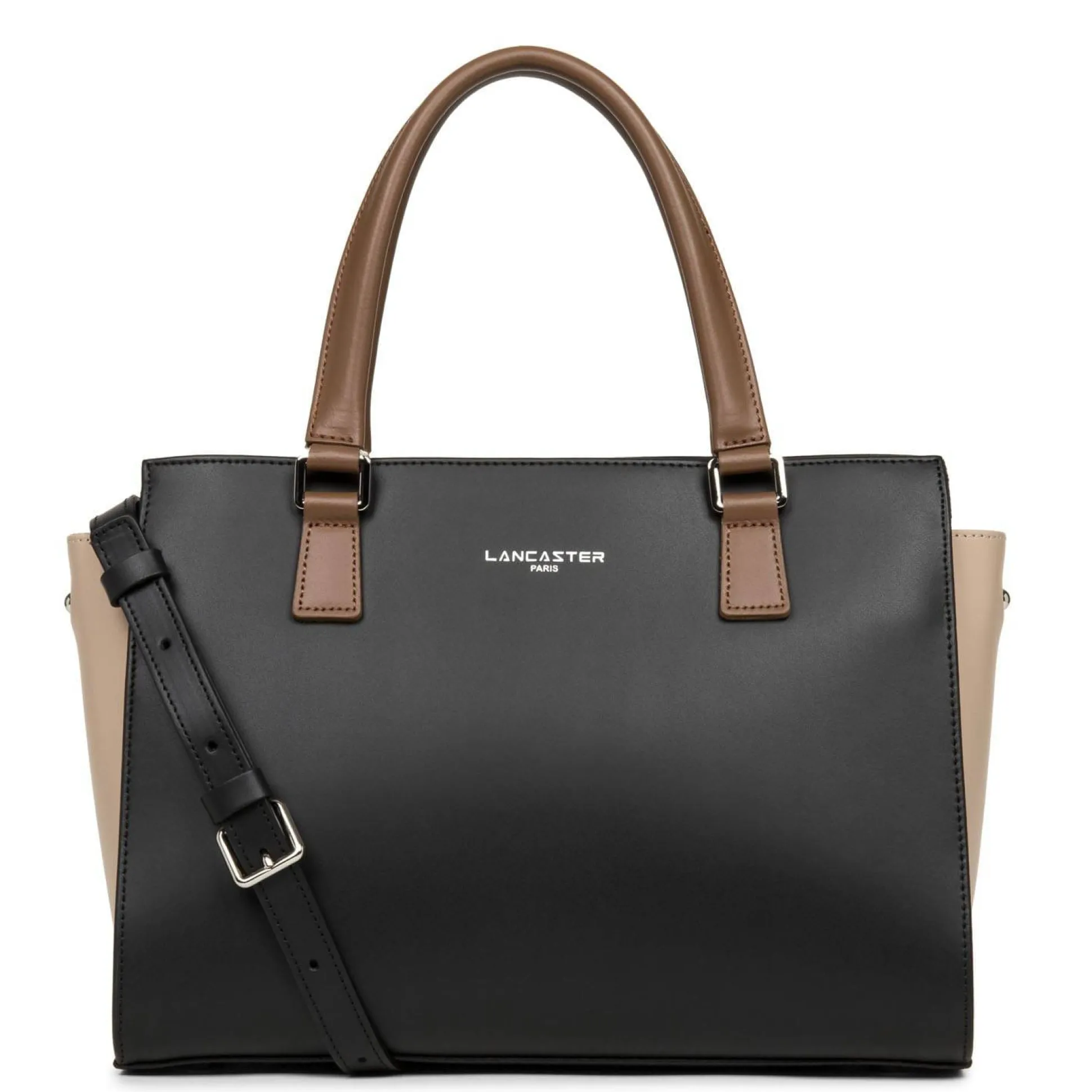 Lancaster Petit sac trapeze cuir lisse Smooth Fabrique en France*Femme Sacs À Main