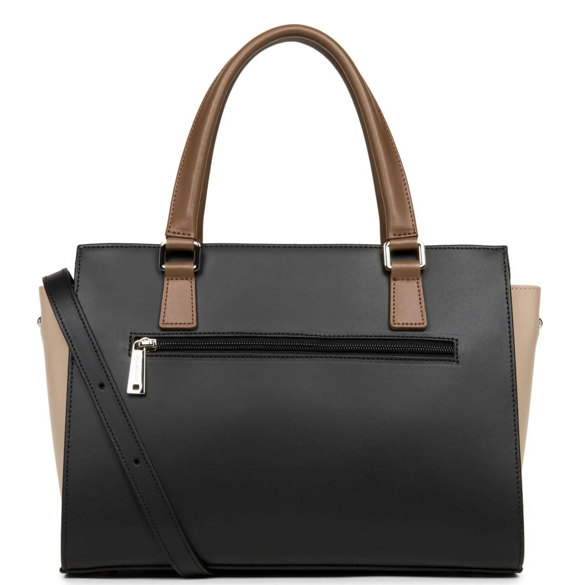 Lancaster Petit sac trapeze cuir lisse Smooth Fabrique en France*Femme Sacs À Main