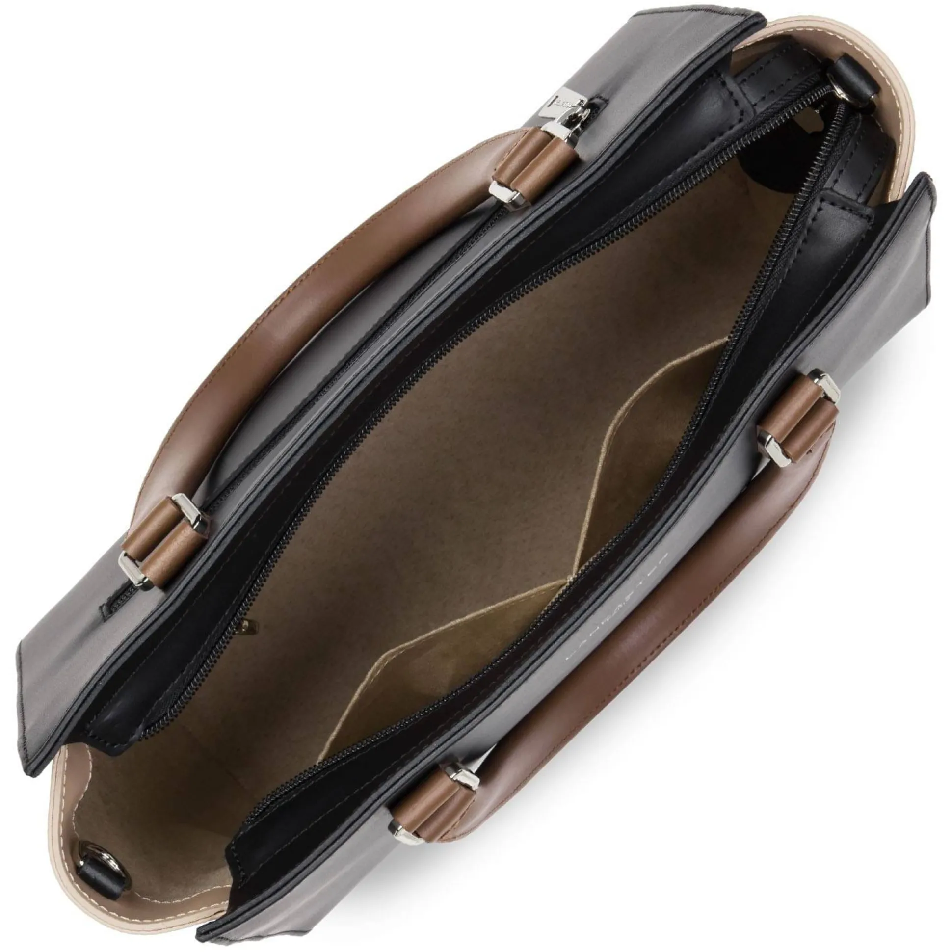 Lancaster Petit sac trapeze cuir lisse Smooth Fabrique en France*Femme Sacs À Main