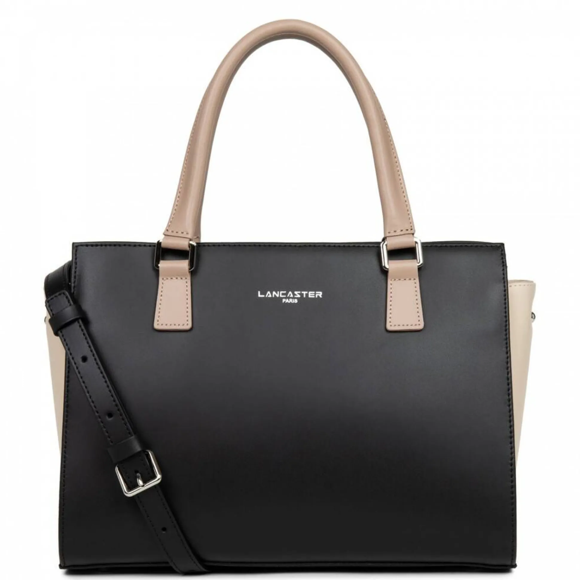 Lancaster Petit sac trapeze cuir lisse Smooth Fabrique en France*Femme Sacs À Main