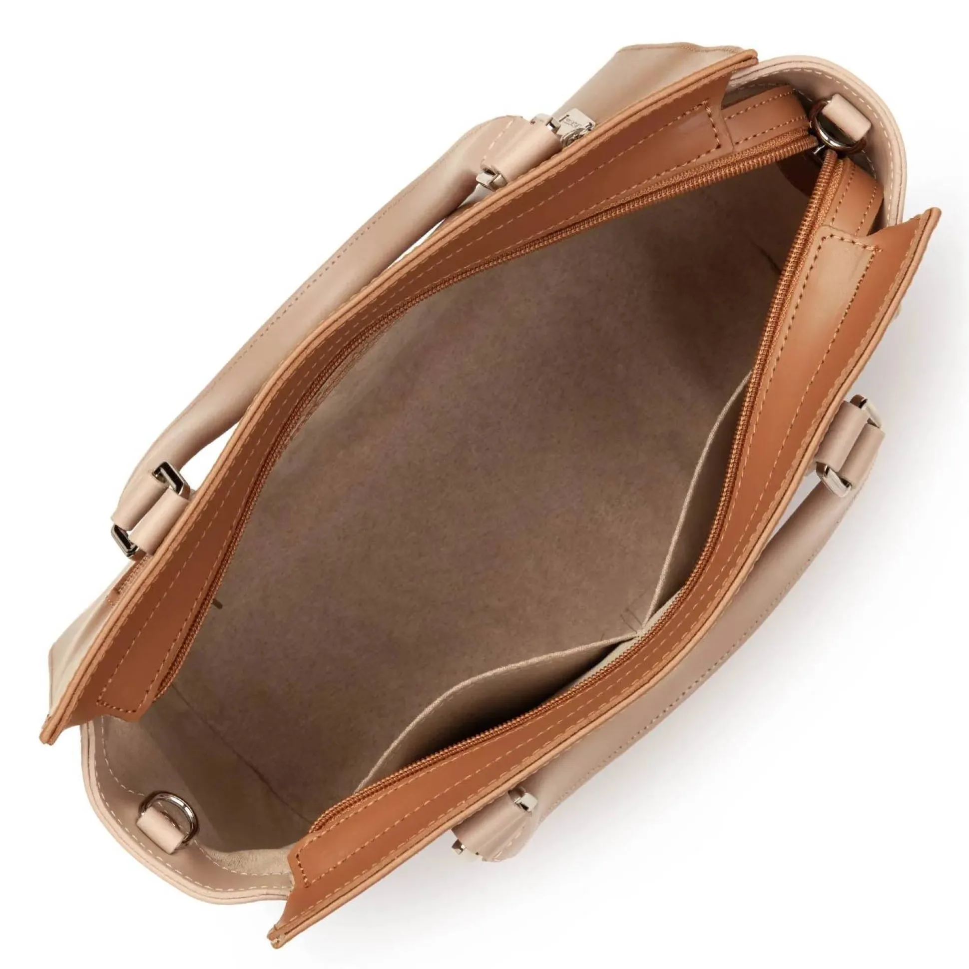 Lancaster Petit sac trapeze cuir lisse Smooth Fabrique en France*Femme Sacs À Main