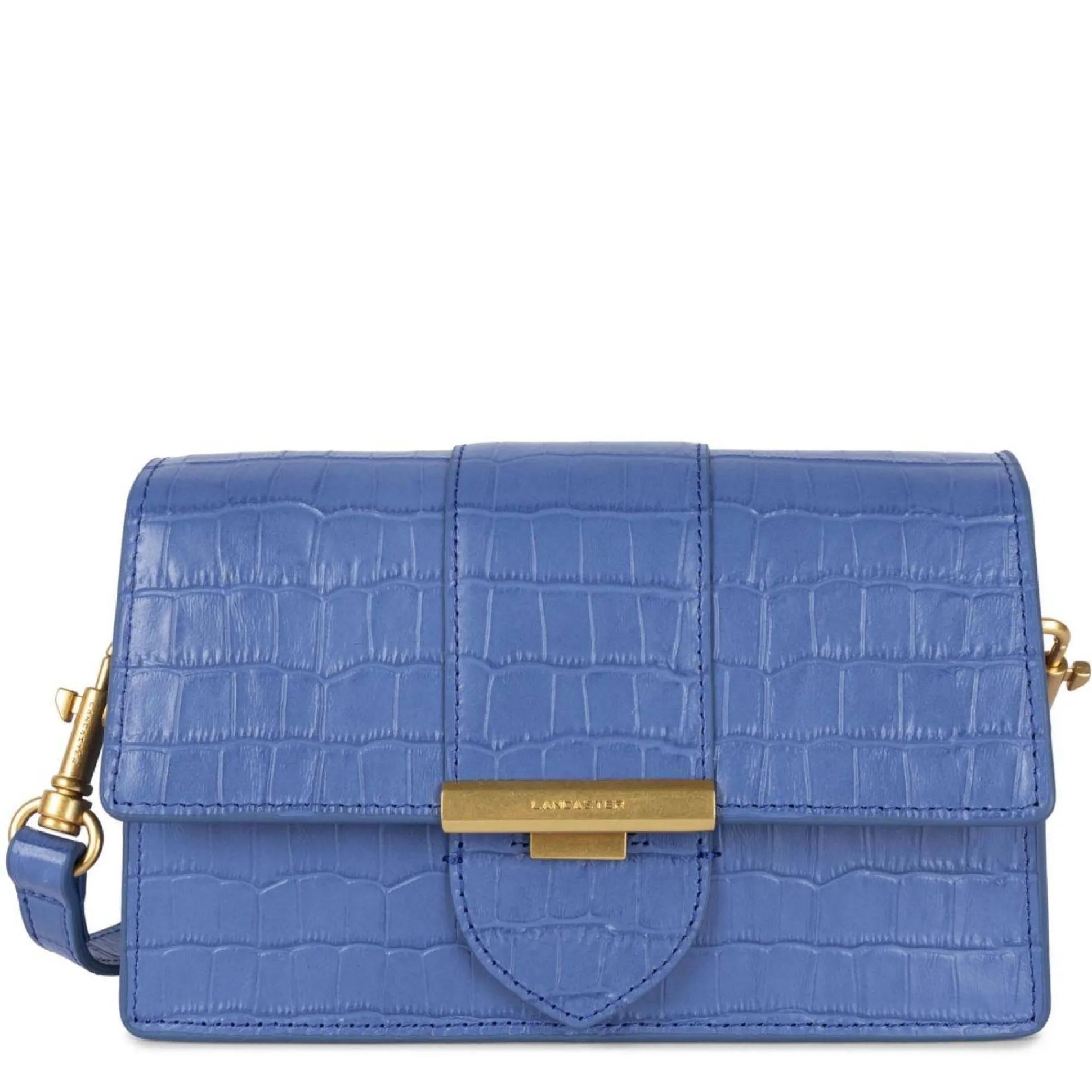 Lancaster Petit sac trotteur Exotic Ily facon croco*Femme Sacs Porté Épaule|Sacs Bandoulière