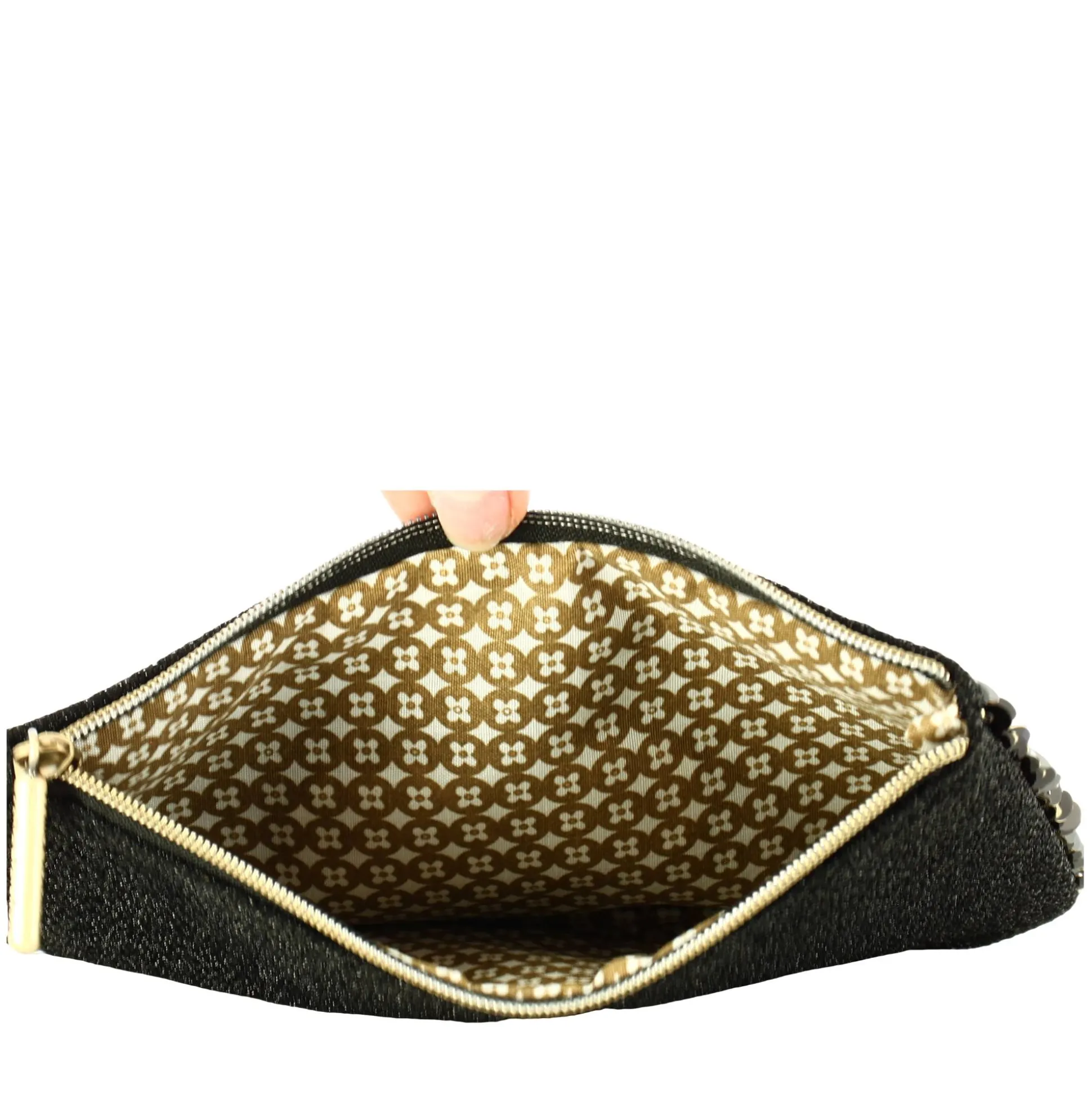 Mila Louise Petite pochette zippee a sequins SC7*Femme Pochettes