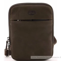Francinel Petite sacoche homme en cuir gras Bilbao*Homme Petites Sacoches Homme