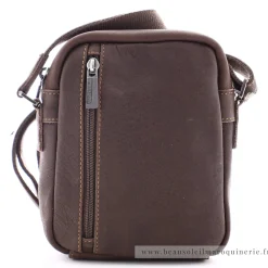 Arthur Aston Petite sacoche zippee Oscar en cuir*Homme Petites Sacoches Homme