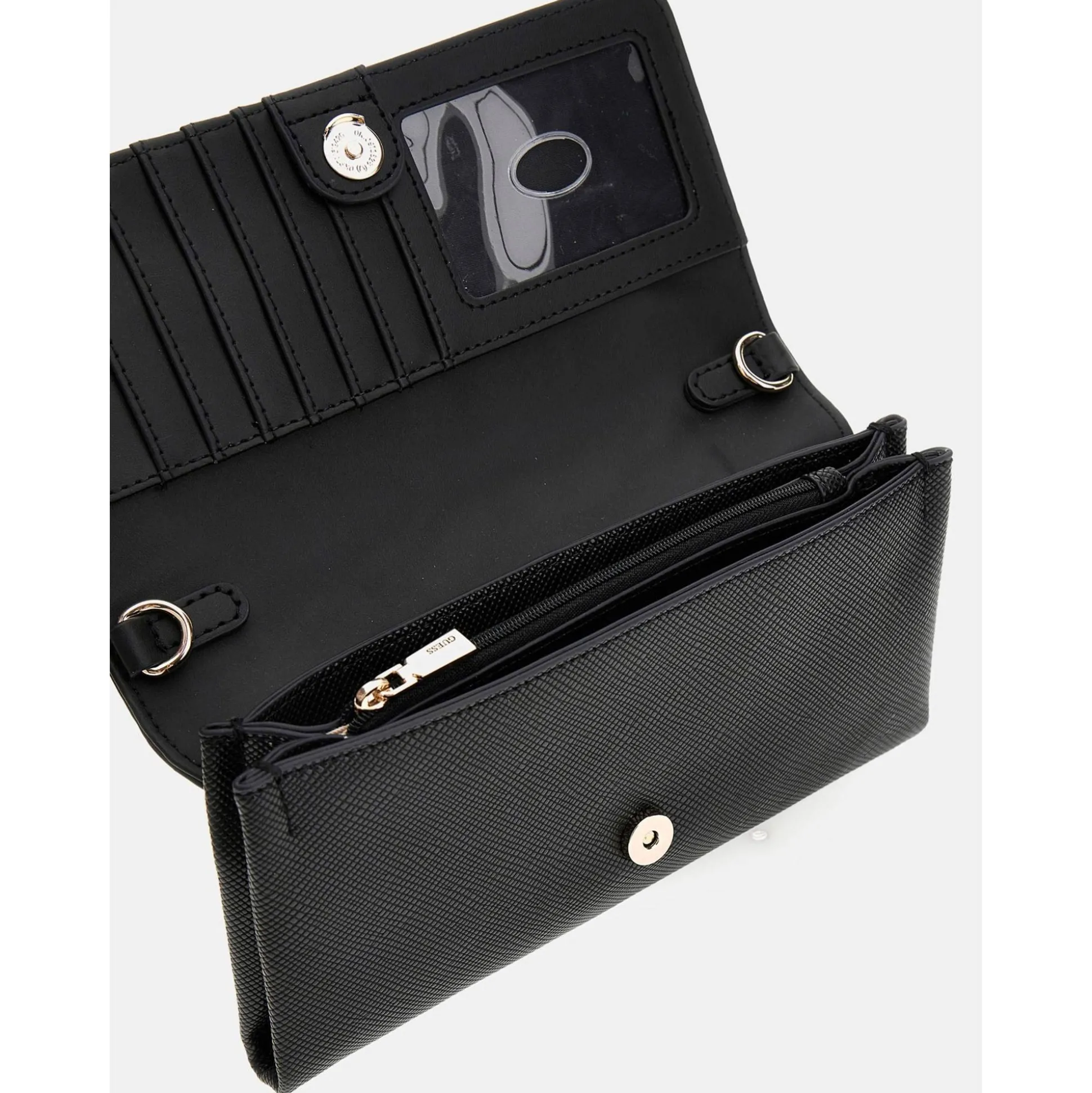 Guess Pochette a rabat Noelle effet saffiano*Femme Portefeuilles Femme|Pochettes