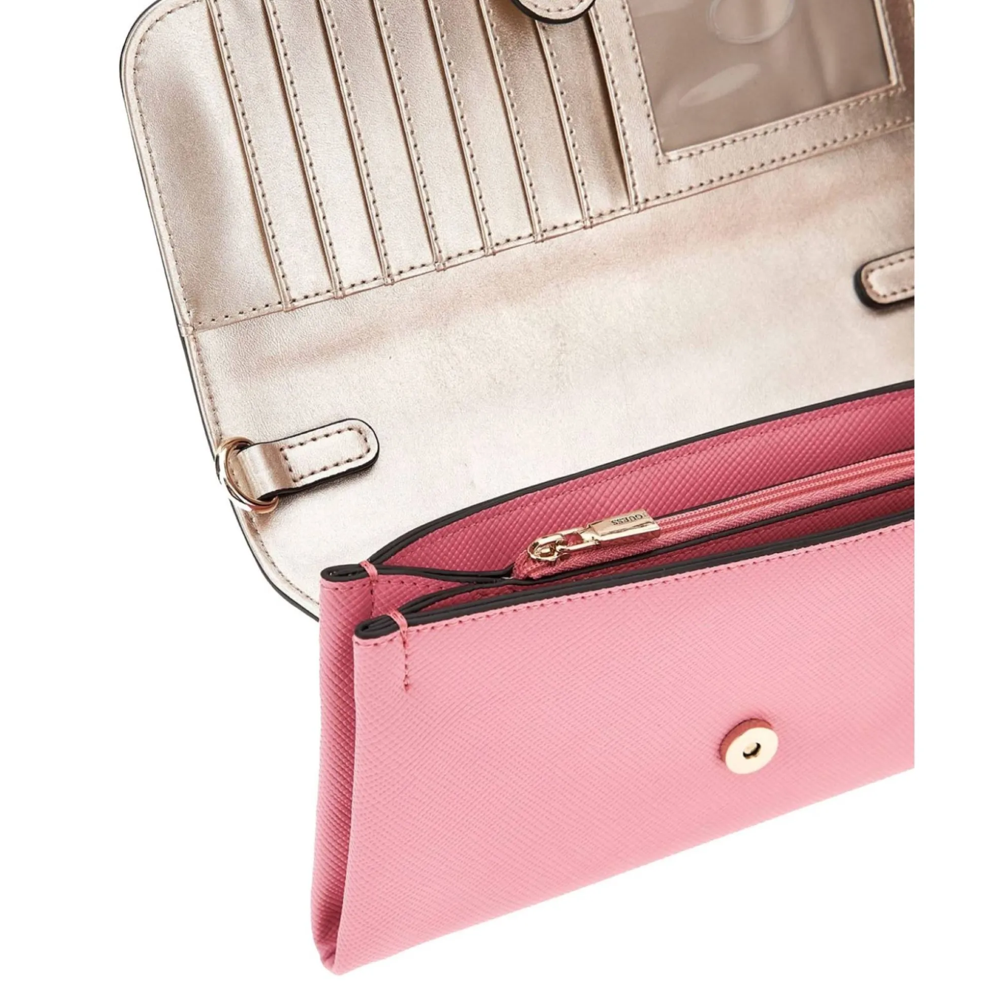 Guess Pochette a rabat Noelle effet saffiano*Femme Portefeuilles Femme|Pochettes
